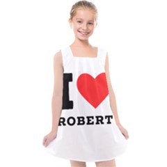 I Love Robert Kids  Cross Back Dress by ilovewhateva