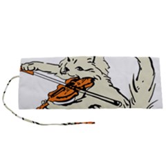 Cat Playing The Violin Art Roll Up Canvas Pencil Holder (s) by oldshool