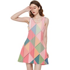 Background Geometric Triangle Inside Out Racerback Dress by Semog4