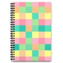 Checkerboard-pastel-squares- 5.5  x 8.5  Notebook View1