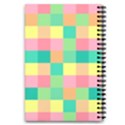 Checkerboard-pastel-squares- 5.5  x 8.5  Notebook View2