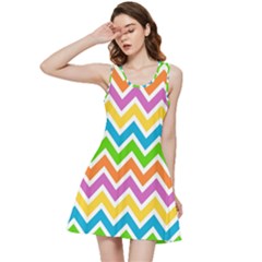 Chevron-pattern-design-texture Inside Out Racerback Dress by Semog4