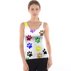 Pawprints-paw-prints-paw-animal Tank Top by Semog4