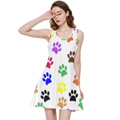 Pawprints-paw-prints-paw-animal Inside Out Racerback Dress by Semog4