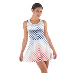 Dots-pointillism-abstract-chevron Cotton Racerback Dress by Semog4