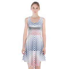 Dots-pointillism-abstract-chevron Racerback Midi Dress by Semog4