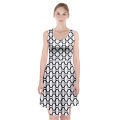 Black-pattern-halftone-wallpaper Racerback Midi Dress by Semog4