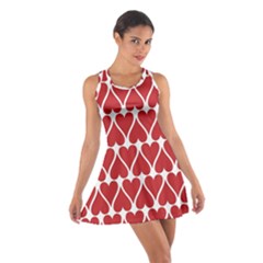 Hearts-pattern-seamless-red-love Cotton Racerback Dress by Semog4