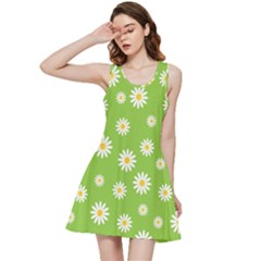 Daisy-flowers-floral-wallpaper Inside Out Racerback Dress by Semog4