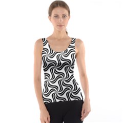 Soft-pattern-repeat-monochrome Tank Top by Semog4