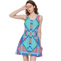 Checkerboard-squares-abstract Inside Out Racerback Dress View3