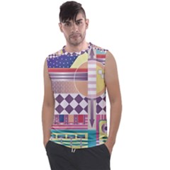 Abstract Shape Color Gradient Men s Regular Tank Top by Semog4