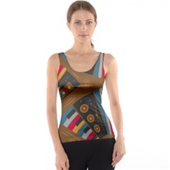 Pattern Accordion Tank Top by Semog4