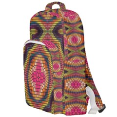 Kaleidoscope Art Pattern Ornament Double Compartment Backpack by Semog4