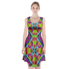 Farbenpracht Kaleidoscope Pattern Racerback Midi Dress by Semog4