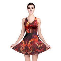 Background Fractal Abstract Reversible Skater Dress by Semog4