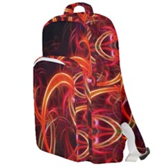 Background Fractal Abstract Double Compartment Backpack by Semog4