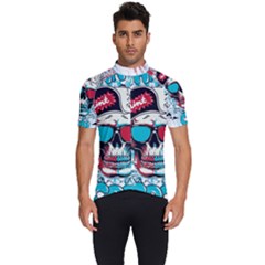 That Cool Graffiti Skull Men s Short Sleeve Cycling Jersey by Salman4z