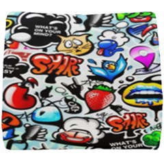 Graffiti Art Cartoon Comic Seat Cushion by Salman4z
