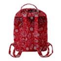 Christmas Pattern Red Flap Pocket Backpack (Small) View3