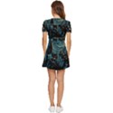 Hogwarts Castle Van Gogh V-Neck High Waist Chiffon Mini Dress View4