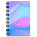 Colorful Blue Purple Wave 5.5  x 8.5  Notebook View1