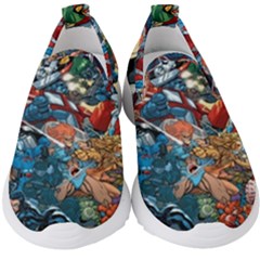 80 s Cartoons Cartoon Masters Of The Universe Kids  Slip On Sneakers by Salman4z
