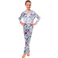 Medicine Kid s Satin Long Sleeve Pajamas Set by SychEva