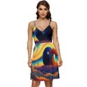 Surrealist Fantasy Dream Nature V-Neck Pocket Summer Dress  View1