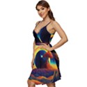 Surrealist Fantasy Dream Nature V-Neck Pocket Summer Dress  View3