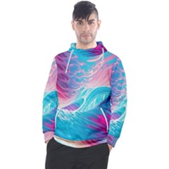 Tsunami Waves Ocean Sea Nautical Nature Water 6 Men s Pullover Hoodie by Jancukart