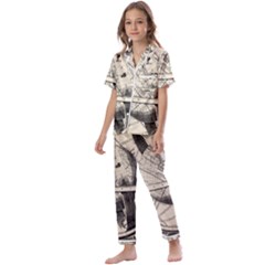 Vintage Planet Kids  Satin Short Sleeve Pajamas Set by ConteMonfrey