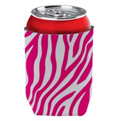 Pink Fucsia Zebra Vibes Animal Print Can Holder by ConteMonfrey