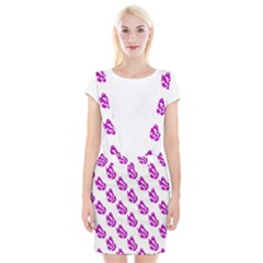 Purple Butterflies On Their Own Way  Braces Suspender Skirt by ConteMonfrey