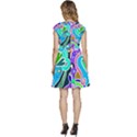 Crazy Pop Art - Doodle Hearts   Cap Sleeve High Waist Dress View4