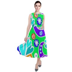 Crazy Pop Art - Doodle Lover   Round Neck Boho Dress by ConteMonfrey