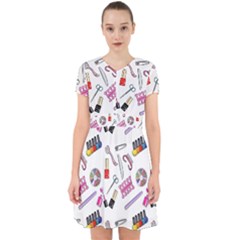 Manicure Nail Pedicure Adorable In Chiffon Dress by SychEva