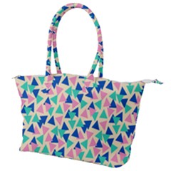 Pop Triangles Canvas Shoulder Bag by ConteMonfrey