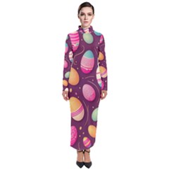 Easter Eggs Egg Turtleneck Maxi Dress by Ravend