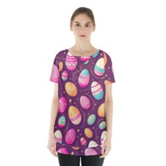 Easter Eggs Egg Skirt Hem Sports Top by Ravend