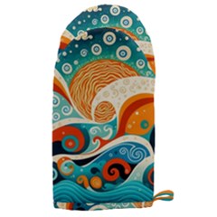 Waves Ocean Sea Abstract Whimsical Abstract Art 4 Microwave Oven Glove by Wegoenart