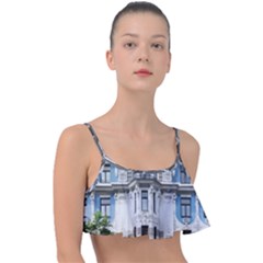 Squad Latvia Architecture Frill Bikini Top by Celenk