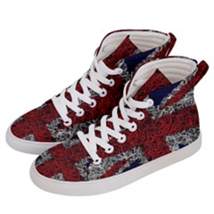 Union Jack Flag Uk Patriotic Women s Hi-top Skate Sneakers by Celenk