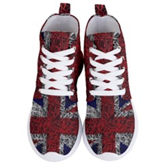 Union Jack Flag Uk Patriotic Women s Lightweight High Top Sneakers by Celenk