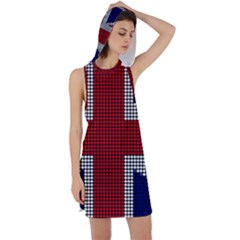 Union Jack Flag British Flag Racer Back Hoodie Dress by Celenk