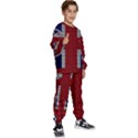 Union Jack Flag British Flag Kids  Sweatshirt set View3