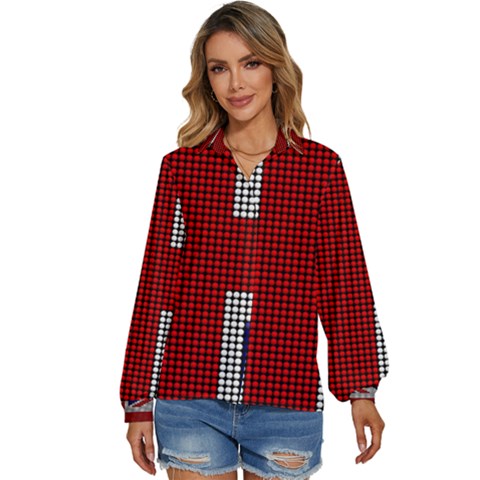 Union Jack Flag British Flag Women s Long Sleeve Button Down Shirt by Celenk