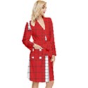 Union Jack Flag Uk Patriotic Long Sleeve Velvet Robe View3