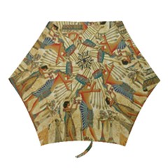 Egyptian Man Sun God Ra Amun Mini Folding Umbrellas by Celenk