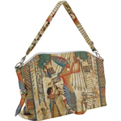 Egyptian Man Sun God Ra Amun Canvas Crossbody Bag by Celenk